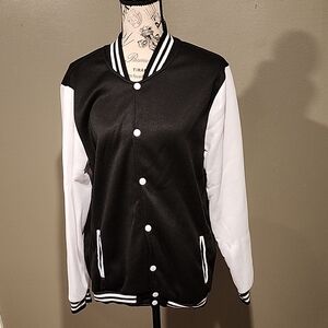 Black and White Varsity Jacket